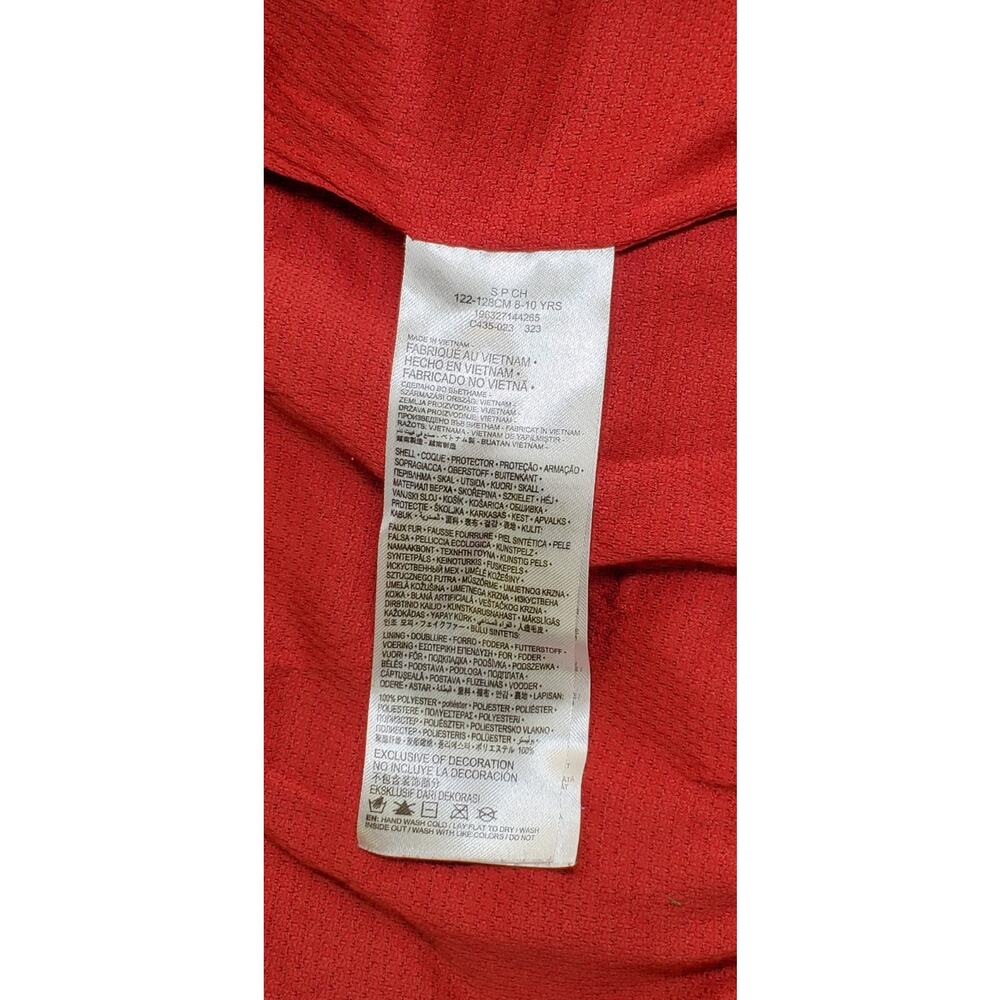 Jordan Hoodie Jacket Girls Sz S 8-10 Black Red Zip Up Basketball Jumpman C2-15 - Picture 7 of 9
